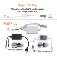Bande lumineuse LED intelligente Tuya App Control 220V 12mm IP67 en cuivre pour aménagement paysager, 96 LED/m RGB Epistar 20W, dimmable