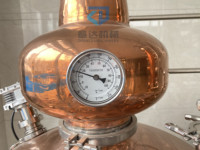 Distillateur d'alcool en cuivre à haute efficacité, production d'alcool, machine de distillation