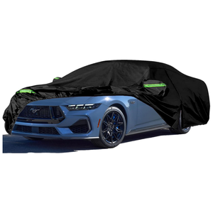 Funda Impermeable para Auto <span class=keywords><strong>Ford</strong></span> <span class=keywords><strong>Mustang</strong></span> <span class=keywords><strong>GT</strong></span>/<span class=keywords><strong>Shelby</strong></span>/<span class=keywords><strong>Cobra</strong></span>/Bullitt (1994-2023) con Cierre de Cremallera en la Puerta del Conductor para Protección Contra Lluvia, Nieve, Polvo y Granizo - Product Image 1