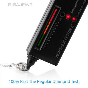 GIGAJEWE collana bianca fatta a mano D Moissanite 925 argento e oro placcato 18K stile farfalla taglio rotondo Idea regalo - Product Image 6