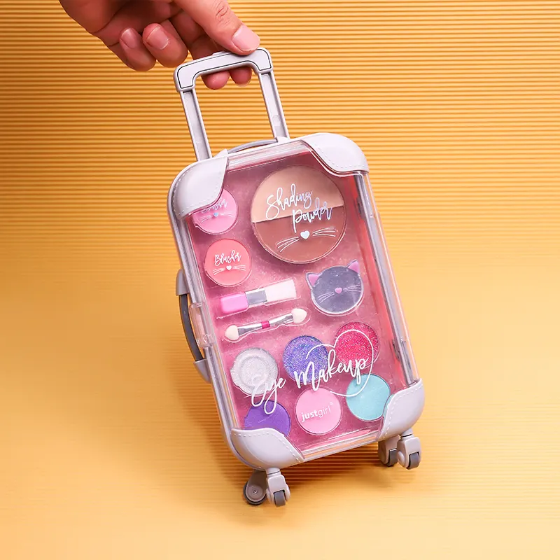 Private Label Children Makeup Vendor Cute Lip Gloss mini suitcase for kid lipgloss
