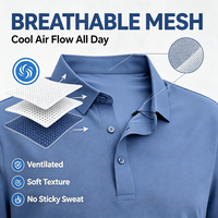 Chemise de sport décontractée pour homme, coupe classique, manches courtes, col rond, haute élasticité, séchage rapide, trois boutons, élégante, tendance, livraison directe d'usine