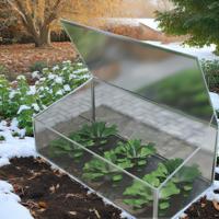Mini serre de jardin en polycarbonate avec cadre en aluminium écologique Assemblage facile pour une utilisation intérieure/extérieure Pots de fleurs Jardinières
