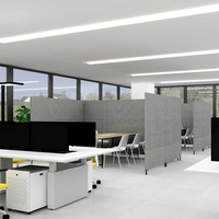 Cloison de bureau design moderne bureau bureau cabine de centre d'appels workstation gousses meubles