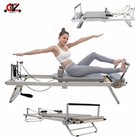 Machine de Pilates à domicile pliable en acier allié, durable et écologique, pour entraînement de base de yoga et Pilates, avec roues pour le corps et le lit, exclusivité transfrontalière