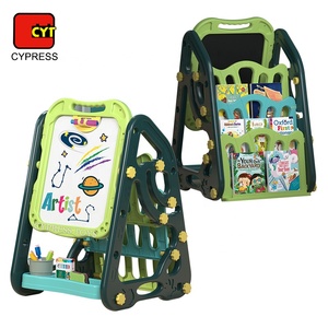 Kinderen Dubbelzijdig Boekenplank Kids Schrijfbord Multifunctionele Magnetisch Tekenbord Stand - Product Image 1