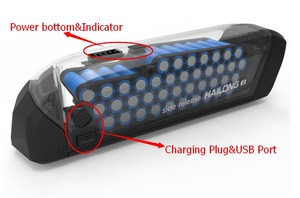 E-bike Hailong Batería de litio 36V 10Ah 15Ah 18Ah 20Ah 48V 52V 500W 700W 1000W 1200W Hailong Ebike Batería para Ebike/ Scooter - Product Image 4