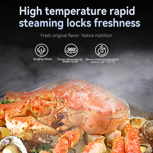 Horno Combinado Eléctrico Inteligente de Acero Inoxidable de 6 Niveles Comercial, Prepara <span class=keywords><strong>Pollo</strong></span> Asado <span class=keywords><strong>y</strong></span> <span class=keywords><strong>Pizza</strong></span> de Forma Eficiente para Restaurantes - Product Image 5
