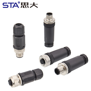 Solder Termination M12 Plastic Field <strong>Connector</strong> 3 4 5 6 8 12 17 Pins <strong>Vertical</strong> Version Plug Waterproof IP67 Sensor Connectors - Product Image 6
