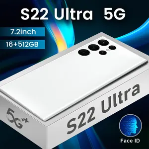 7.2 אינץ S22UItra טלפונים חכמים מותג New5G רשת נייד 16G + 512GB 24 + 48MP Dual Sim אנדרואיד סמארטפון נייד טלפון