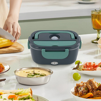 Boîtes à lunch électriques portables pour l'extérieur avec poignée, 1,5 L, 140 W, avec sac de transport