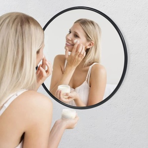 Traditional Style <b>Round</b> <b>Bathroom</b> Cabinet <b>Mirror</b> with Hanging Wall Shelf for Wash Face - Product Image 4