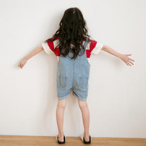 Produits les plus vendus : Shorts et pantalons en jean pour filles, style coréen, avec bretelles, achat en gros depuis la Chine - Product Image 4