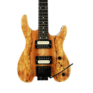 Custom Professional OEM 6 <b>String</b> Maple <b>Top</b> Headless Guitar - Product Image 2