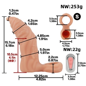 CITYFUN Funda Vibradora para Pene, Estimulación del Punto G, Funda para Agrandamiento del Pene, Potenciador de la Erección Masculina, Juguetes Sexuales para Adultos al por Mayor - Product Image 5