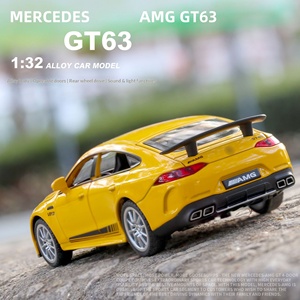 High Quality New 2026 <b>Mercedes</b> C63GT Diecast Model Car Sound Light Pull Back Function Boys Toy For Collection <b>Gift</b> - Product Image 1