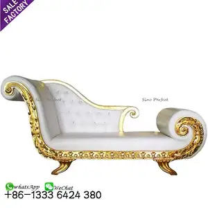 Modern Pedicure Carved Royal King Throne White Wedding Event Furniture