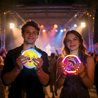 Individuell UV-Bedrucktes 5 Zoll Neon-Leucht-Tamburin Musikinstrument & 3 Lichtmodi für Feiertagsevents für Kinderpartys ASTM F963