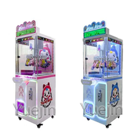 Machine à griffes miniature en gros, jouet à pièces, console de jeu pour enfants avec accepteur de billets, matériau en peluche pour l'amusement