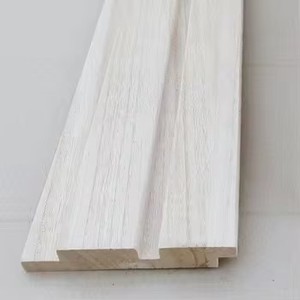 Panneau mural en bois de Paulownia, panneau <span class=keywords><strong>d</strong></span>écoratif mural, placage de bois résistant aux intempéries, façade extérieure de villa - Product Image 3