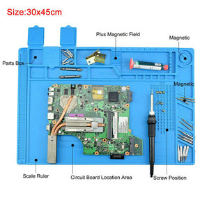 Tấm lót hàn silicon cách điện BGA, phần từ tính S-140, kích thước 35*25cm, an toàn cho việc sửa chữa điện thoại di động - Product Image 6