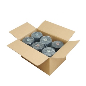 Vòng quay 100% polyester đan sợi 40S 50S đen sáp STAPLE sợi dệt sợi cho dệt may vải chủ đề - Product Image 2