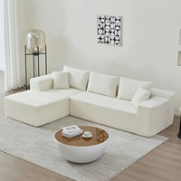 Ensemble de canapés modulaires en tissu compressé, sectionnel en forme de L, pour hôtels, villas, appartements, utilisation en salon