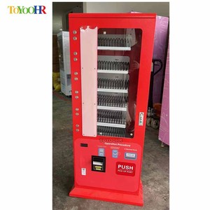 Máquinas expendedoras pequeñas que funcionan con monedas para almohadillas sanitarias 5 selecciones con frente de vidrio que aceptan pagos con monedas y tarjetas de crédito QR - Product Image 4