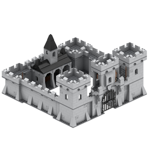 Château médiéval chaud 8 en 1, ruines de guerres, modèle d'action de la nature sauvage de la Seconde Guerre mondiale, ensembles de blocs de construction pour enfants, jouets de puzzle de modèle - Product Image 3