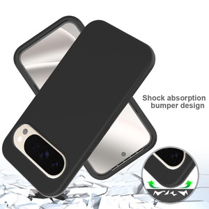 Étui de téléphone en TPU <span class=keywords><strong>noir</strong></span> <span class=keywords><strong>mat</strong></span> élégant, coque en silicone antichoc pour Google Pixel 9 Pro XL, coque de protection souple anti-chute - Product Image 5