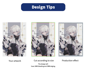 Tarjeta postal de papel con diseño personalizado de <span class=keywords><strong>anime</strong></span>, ídolo del K-pop, tarjeta de felicitación y agradecimiento, impresión a doble cara, recuerdo, regalo - Product Image 2