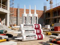 Scellant silicone transparent à base d'huile - Multi-usages pour la construction, le travail du bois et les applications d'emballage