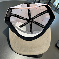 Casquette de baseball à visière plate avec patch lettre et emblème appliqué, ajustable, coupe oversize, respirante, protection solaire, style street dance, unisexe