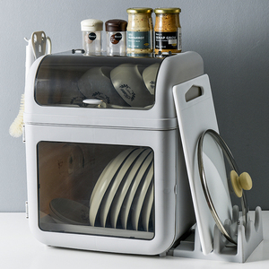 Supporto per organizer da cucina all'ingrosso supporto per stendibiancheria in <span class=keywords><strong>plastica</strong></span> con coperchio - Product Image 1