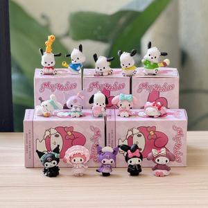 Figuras de Juguete Kawaii Sanrios, <span class=keywords><strong>Kuromi</strong></span>, <span class=keywords><strong>My</strong></span> <span class=keywords><strong>Melody</strong></span>, Cinnamoroll, Figuras de Acción de Dibujos Animados, Lindas Figuras de Juguete para Niños - Product Image 2