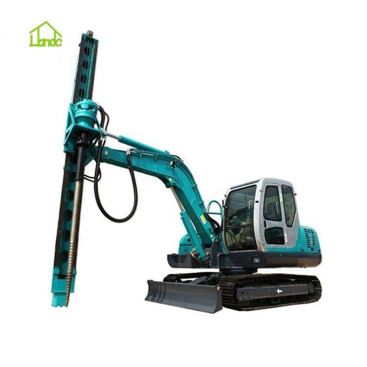 Hydraulic Ground Screw Piling Rig Machine for Foundation Construction ...