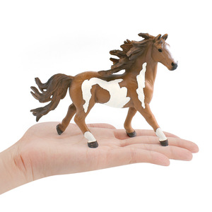 Lelewu simulation animal steed modèle solide static pinte étalon Thousand-mile cheval décoration jouet - Product Image 3
