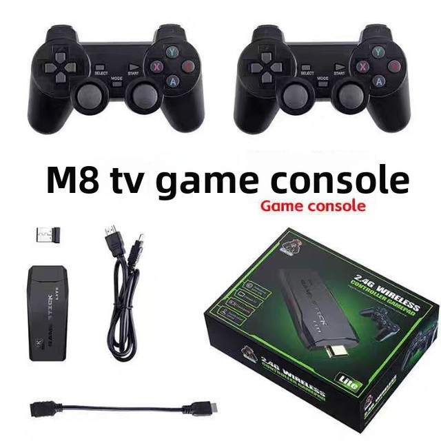 Free Shipping Game Game Stick HDTV Video Game Console Double Controller 50,000 Games 128GB 50+ Simulators Home Game Player