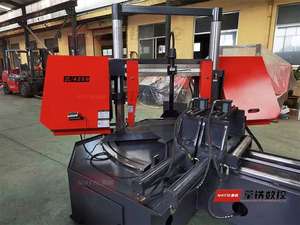 Scie à ruban fabriquée en Chine pour couper des barres d'acier d'armature tôles d'acier et hydraulique automatique en acier cylindrique - Product Image 6