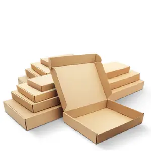 도매 고품질 비행기 골판지 상자 갈색 배송 종이 상자 사용자 정의 로고 수락