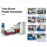 Granulateur automatique de déchets plastiques HDPE/LDPE, machine de fabrication de granulés de déchets plastiques PE/PP/PVC