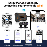 GRANDNAVI Nouvelle caméra DVR pour moto étanche IP66 1080P avec micro intégré 12V Garantie 1 an