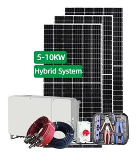 Complete solar system for home hybrid 6kw mppt 5.Kw solar system hybrid 220 voltage