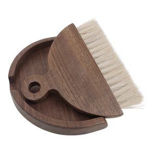 Yingte Wooden Dustpan And Broom Set Horsehair Brush <b>Small</b> Household Cleaning <b>Tool</b> - Product Image 4