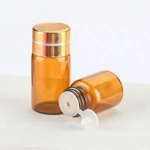 Flacons d'échantillons de parfum en verre de haute qualité de 1 ml, 2 ml, 3 ml, 5 ml, avec bouchon à vis, en verre transparent, bleu ou ambré, avec différentes tailles de flacons. - Product Image 4