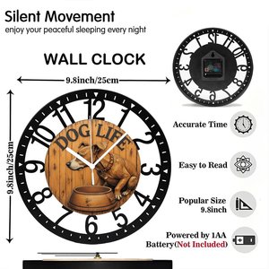 Orologio Circolare in Ferro da 25cm con Design di Mappa Urbana Tagliata al Laser - Product Image 2