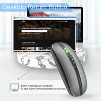 M113 Mouse bisu tanpa suara, Mouse tipe-c Mode ganda nirkabel BT kompatibel USB 2.4G 2600DPI untuk PC Laptop