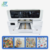 Imprimante UV DTF Jetcolor A3 pour étiquettes en silicone, positionnement haute précision, impression multi-matériaux, machine d'impression UV en relief 3D