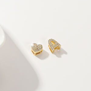 Collana con Nome 3D a Bolle in Oro con Diamanti, Ciondolo a Forma di <span class=keywords><strong>Lettera</strong></span> Gonfiabile, Regalo di <span class=keywords><strong>San</strong></span> <span class=keywords><strong>Valentino</strong></span> <span class=keywords><strong>per</strong></span> <span class=keywords><strong>Lei</strong></span> - Product Image 5