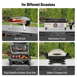 Carrito de Cocina Multifuncional para Exteriores AJUNION, Accesorios para <span class=keywords><strong>Barbacoa</strong></span>, Carrito de Bar para Exteriores, Mesa de Preparación de Alimentos, Soporte para <span class=keywords><strong>Horno</strong></span> de Pizza - Product Image 6
